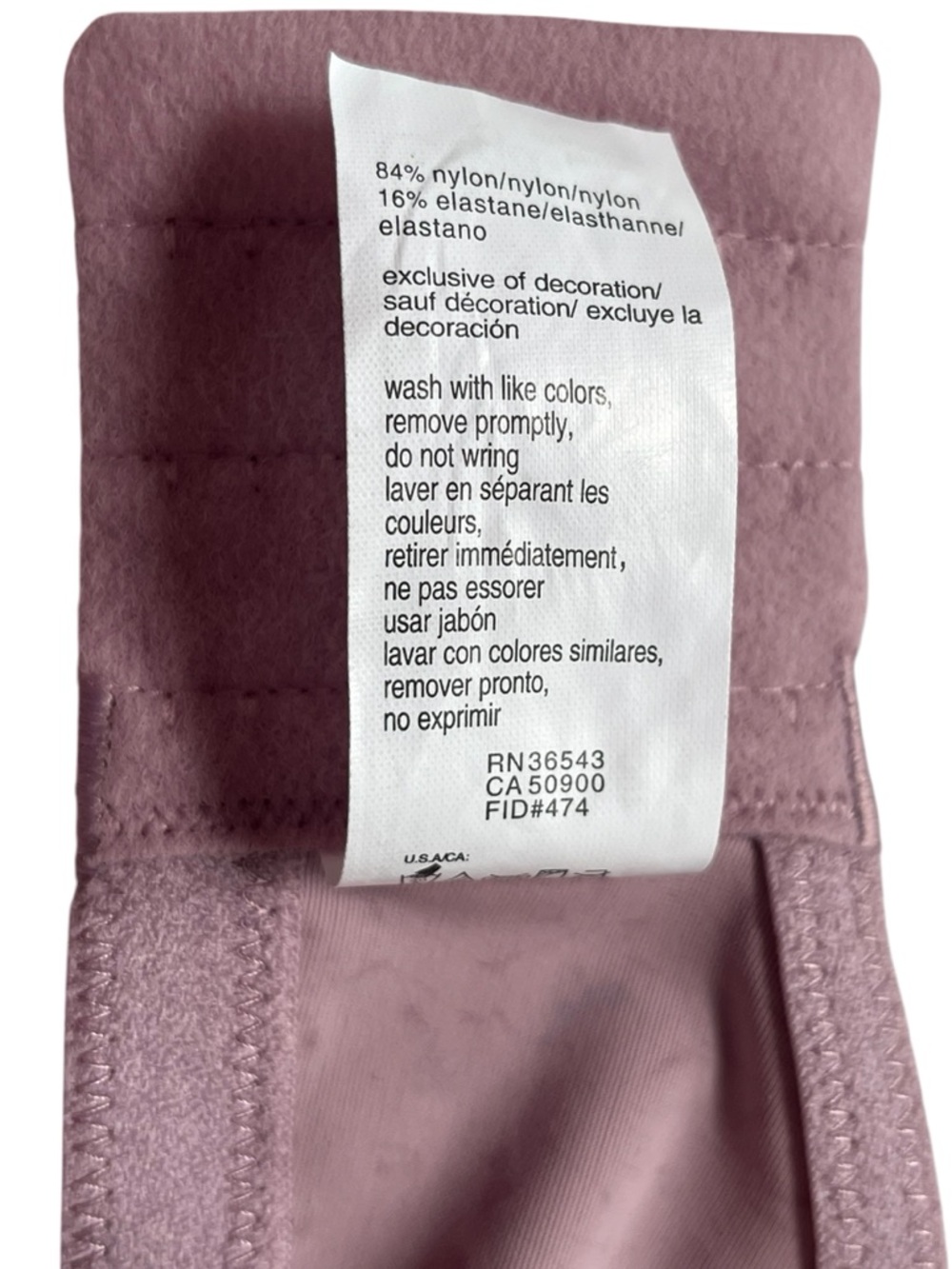 Olga 050060 Underwire Full Coverage Bra Size 40C Pink Print - Picture 7 of 7